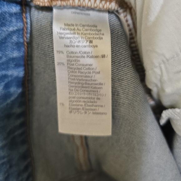 Madewell The Curvy Perfect Vintage Jeans 25 Denman Wash Distress Ripped Edition - Picture 8 of 9